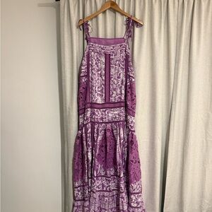 FARM Rio Lilac Sweet Garden Sleevless Maxi Dress